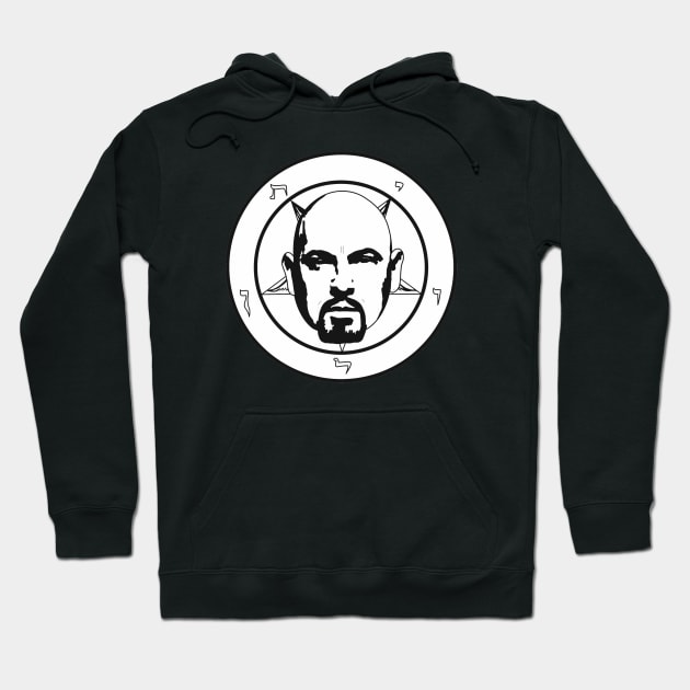 Anton LaVey Hoodie by knightwatchpublishing